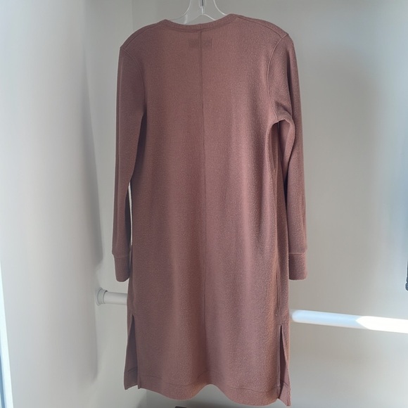 Abercrombie & Fitch Soft A&F Cozy Small Dusty Rose Long Duster Cardig… - Picture 2 of 8